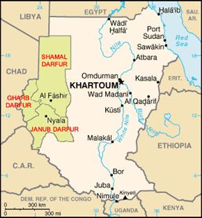 The country of Sudan